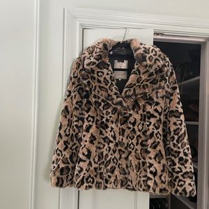 Guess faux leopard jacket